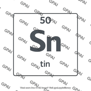 Tin periodic table tile