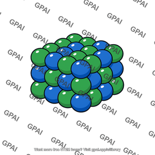 Insoluble ionic solid