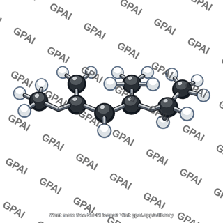 Trimethylpentane molecule