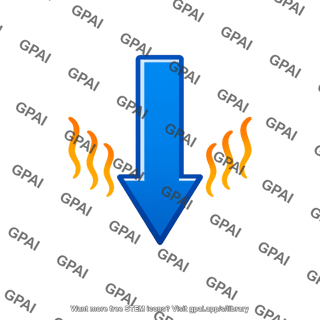 Downward energy arrow