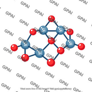 Silicon dioxide lattice fragment