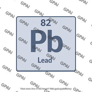 Lead periodic table tile