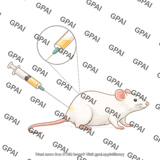 Mouse injection with callout from syringe