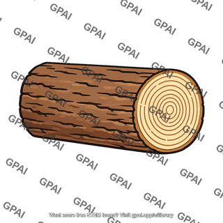 Cut tree log