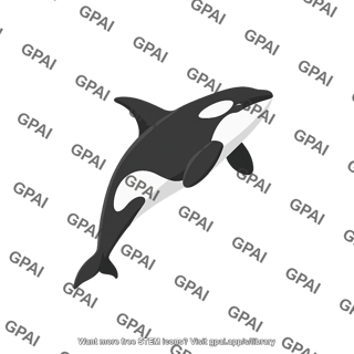 Killer whale orcinus orca jumping