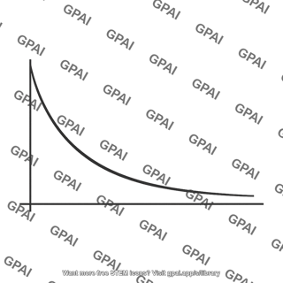 Exponential decay curve