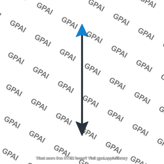 Vertical double headed arrow