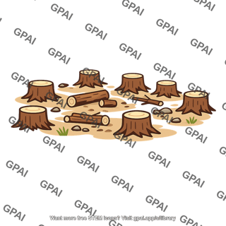 Forest cut down