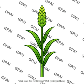 Crop plant with seed head