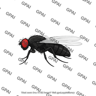 Drosophila lateral female black body