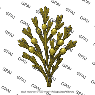 Rockweed alga ascophyllum nodosum