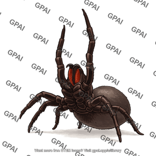 Australian funnel web spider warning posture 277