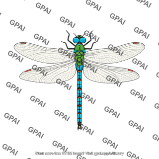 Dragonfly adult male