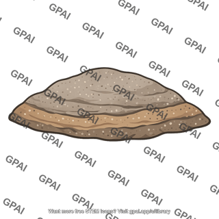 Sediment mound compacted