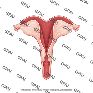 Horse uterus cut