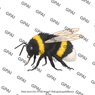 White tailed bumblebee bombus lucorum