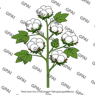 Cotton plant with bolls