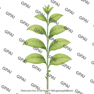 Cultivated tobacco nicotiana tabacum harvested
