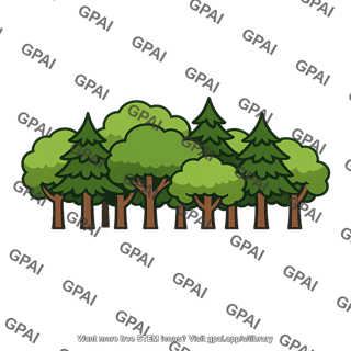 Temperate forest mixed conifer