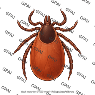 Tick deer tick female