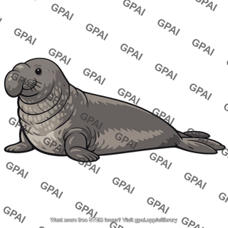 Male elephant seal
