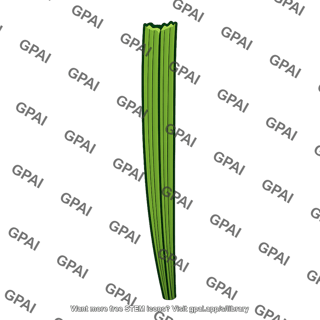 Grass blade grazed
