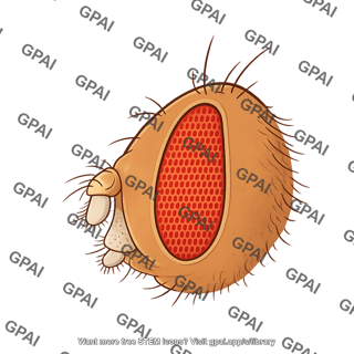 Drosophila head lateral bar eye
