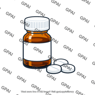 Medicine bottle with pills