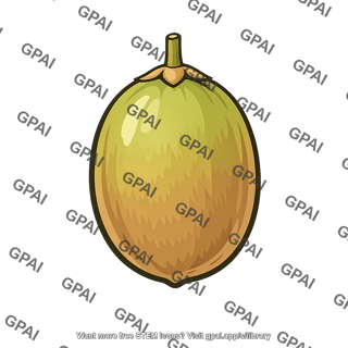 Oval fruit pod