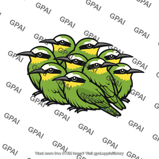 Bee eater birds