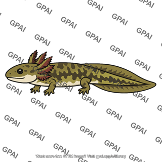 Larval tiger salamander