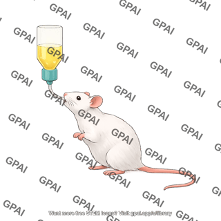 Mouse with treatment in water drinking