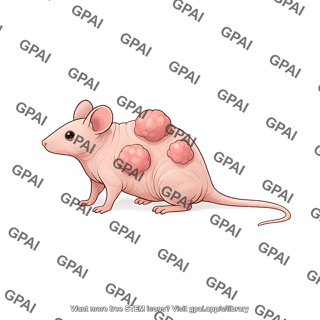 Mouse hairless with tumors