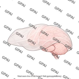 Mouse dura mater lateral view
