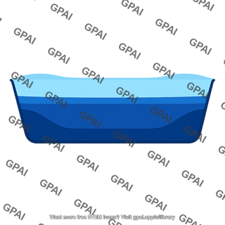 Bathtub with layered water