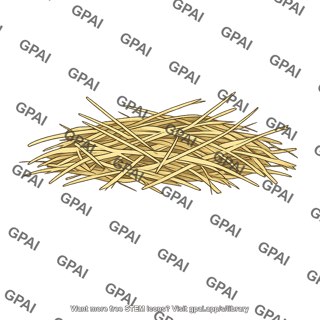 Grass nest material