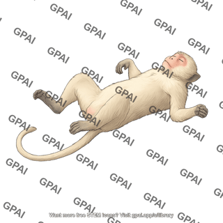 Cynomolgus monkey supine 34 view 797