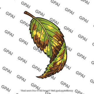 Dutch elm disease elm leaf wilted