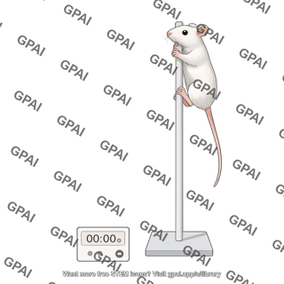 Mouse pole test with mouse climbing with timer