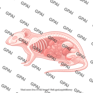 Mouse male sagittal quantitative whole body radiography 627