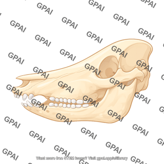 Pig skull lateral 687
