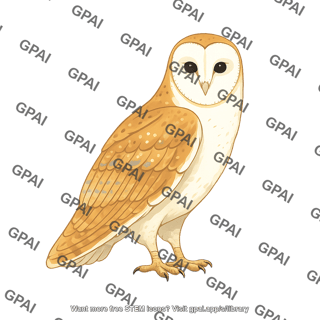 Barn owl tyto alba