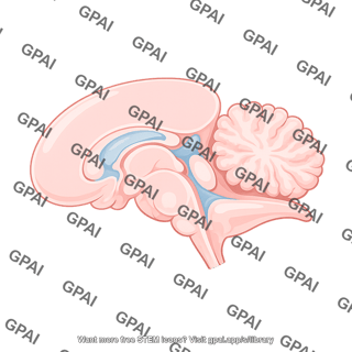 Mouse brain sagittal midline