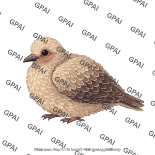 Mourning dove zenaida macroura fledgling