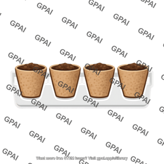 Plant growth tray side view