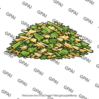 Plant biomass mixed