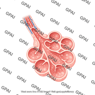 Dolphin alveoli cross section