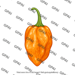 Habanero chili capsicum chinense whole