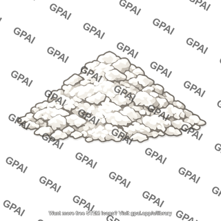 White powder pile