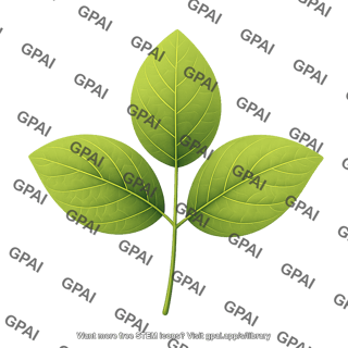 Soybean leaf round ovate